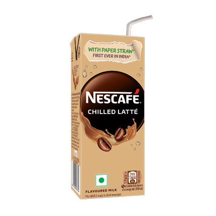 Nescafe Coffee Chilled Latte With Paper Straw